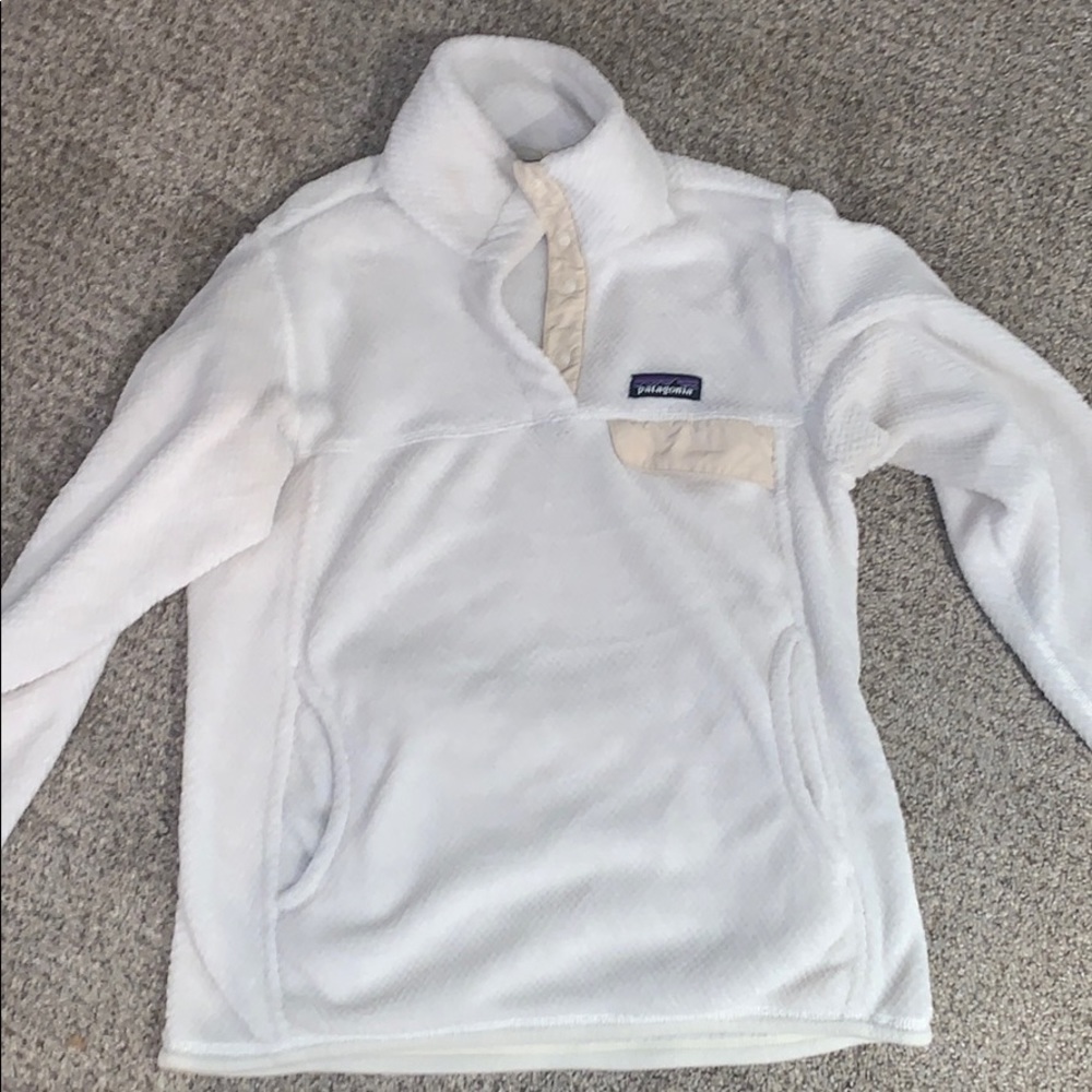 White Patagonia fleece